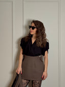 Fustă mini cambrată