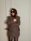 Dark taupe tailored jacket