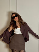 Reversible punto cardigan