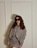 Reversible cotton cardigan