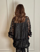 Rochie din dantelă cu volane