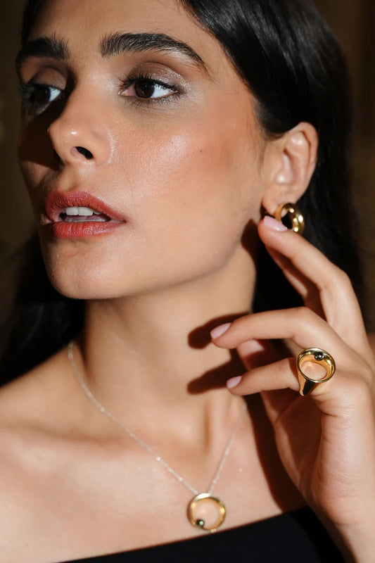 HOLLOW TAHITI PEARL RING