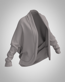 Reversible cotton cardigan