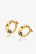 HOLLOW TAHITI PEARL EARRINGS